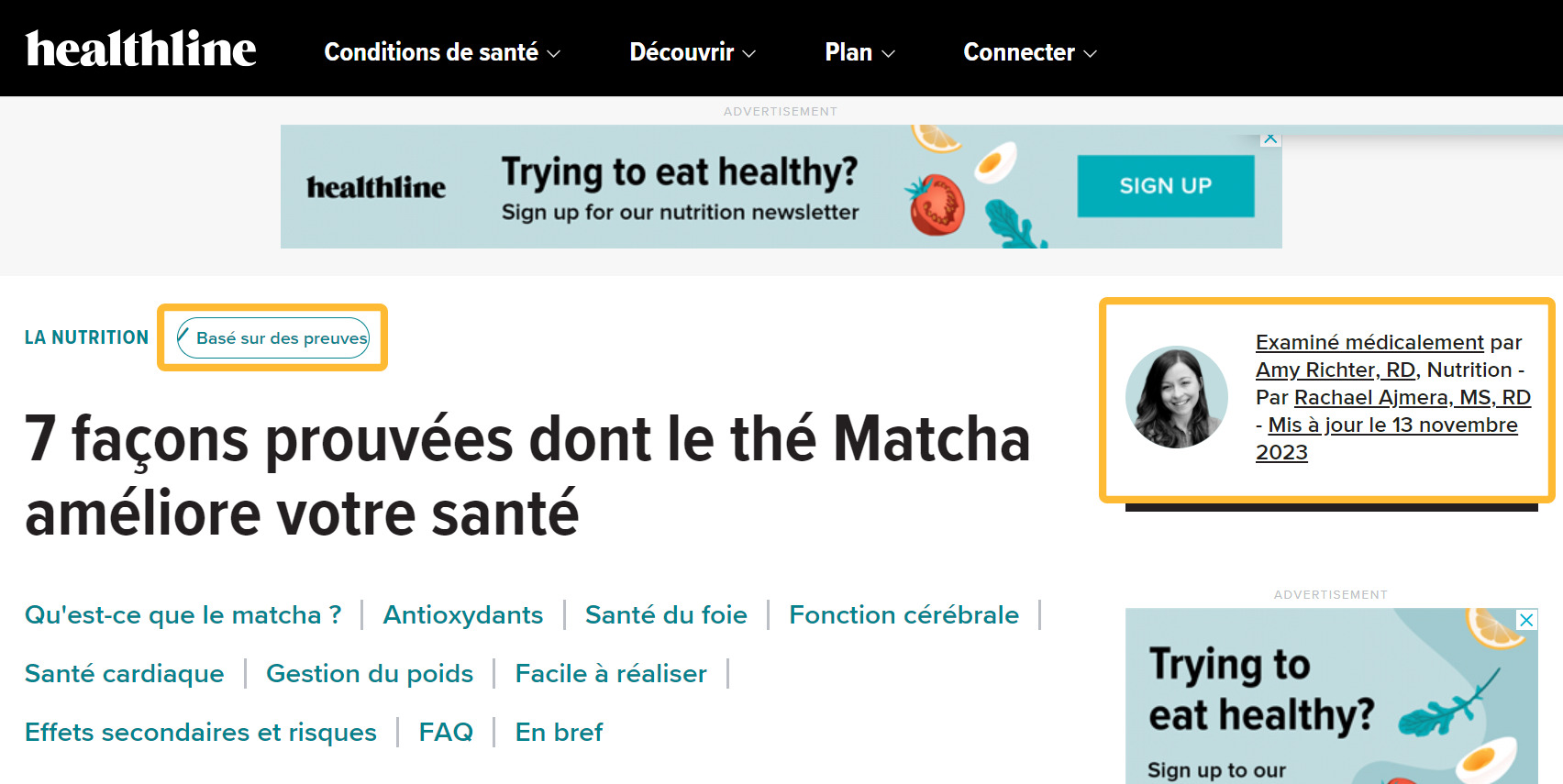 Exemple de démonstration d'expertise en matière de contenu
